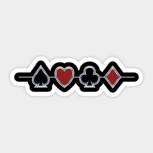 Spades Hearts Clubs Diamonds Sticker